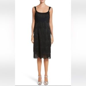 MARC JACOBS Scalloped Fringe Party Dress